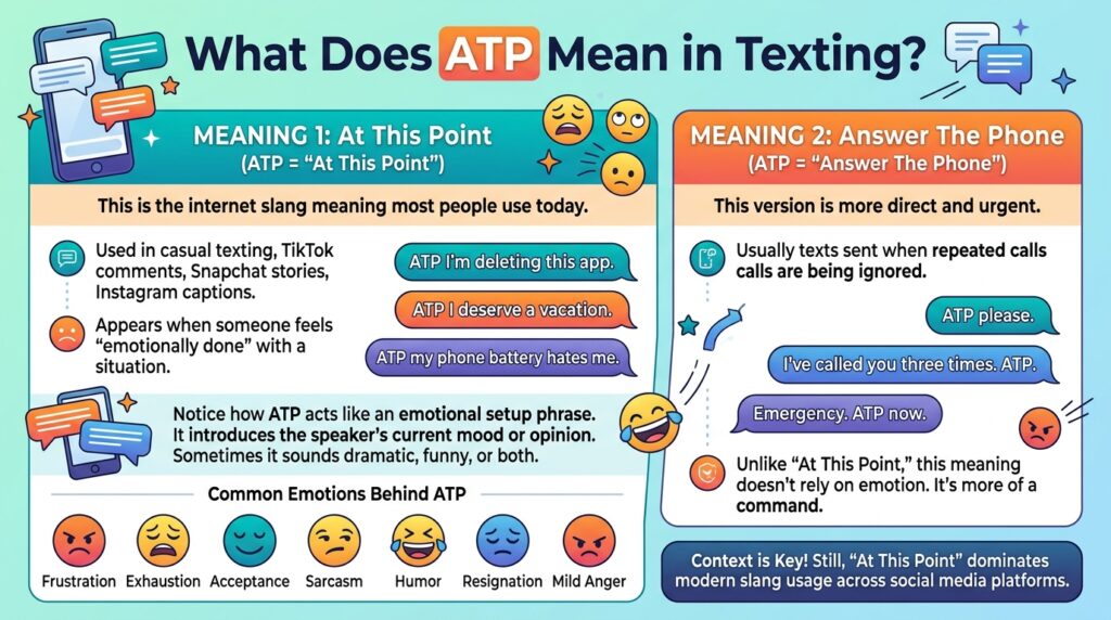 What Does ATP Mean in Texting?