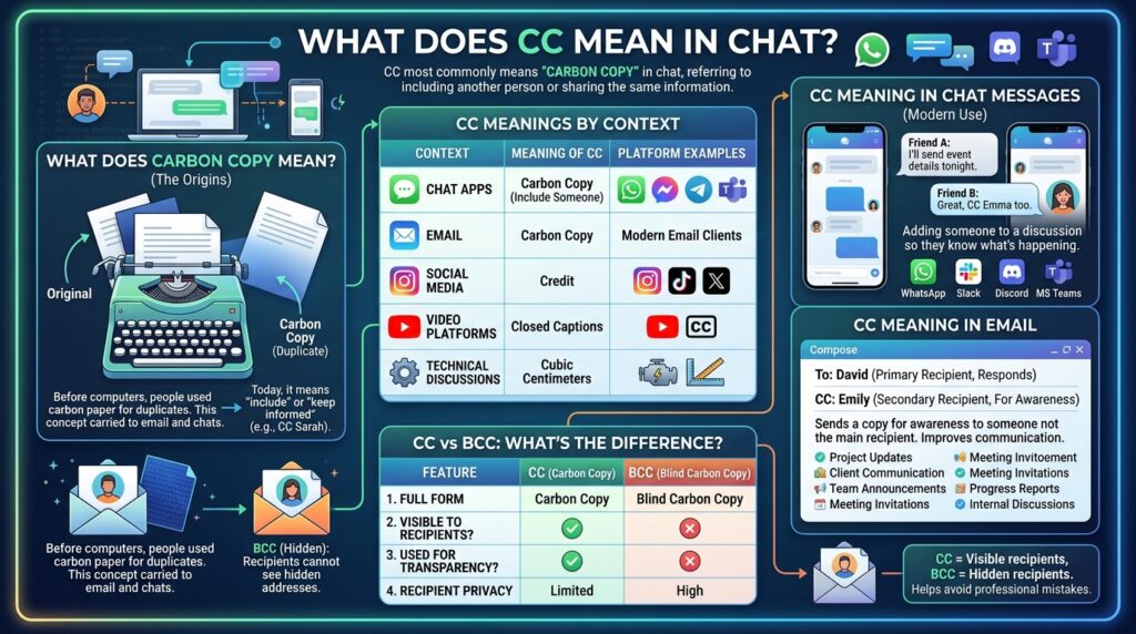 CC Meaning in Chat What Does CC Mean in Texts, and Social Media 1