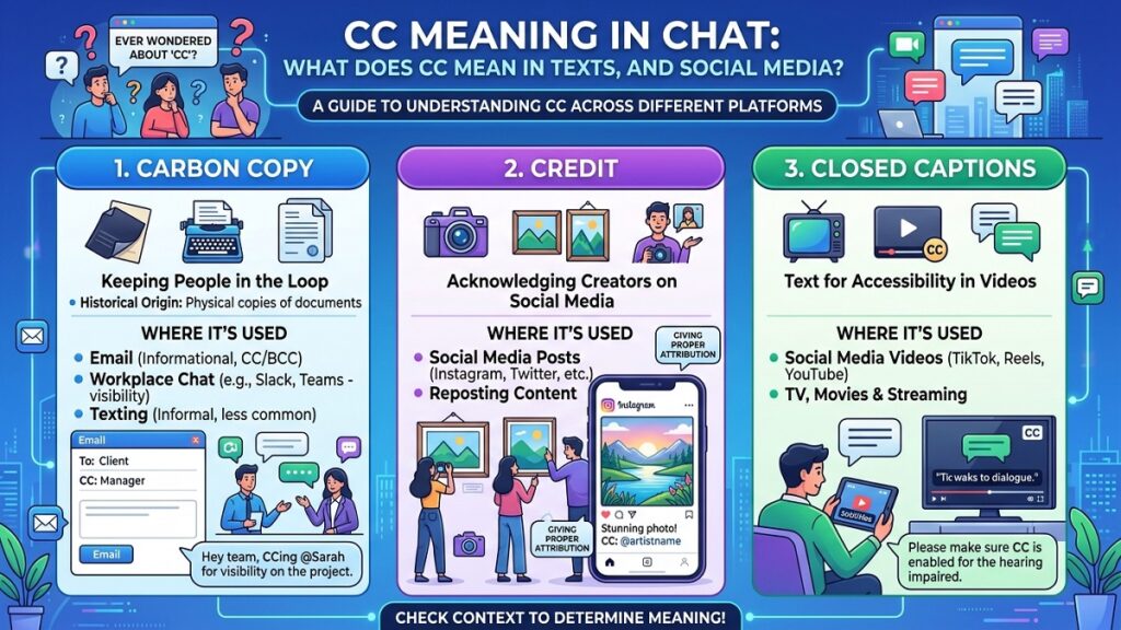 CC Meaning in Chat What Does CC Mean in Texts, and Social Media