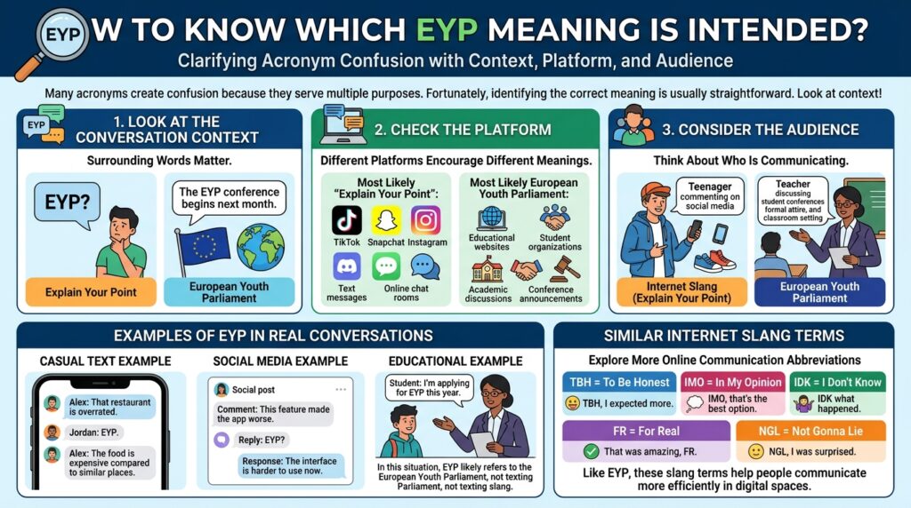 How to Know Which EYP Meaning Is Intended