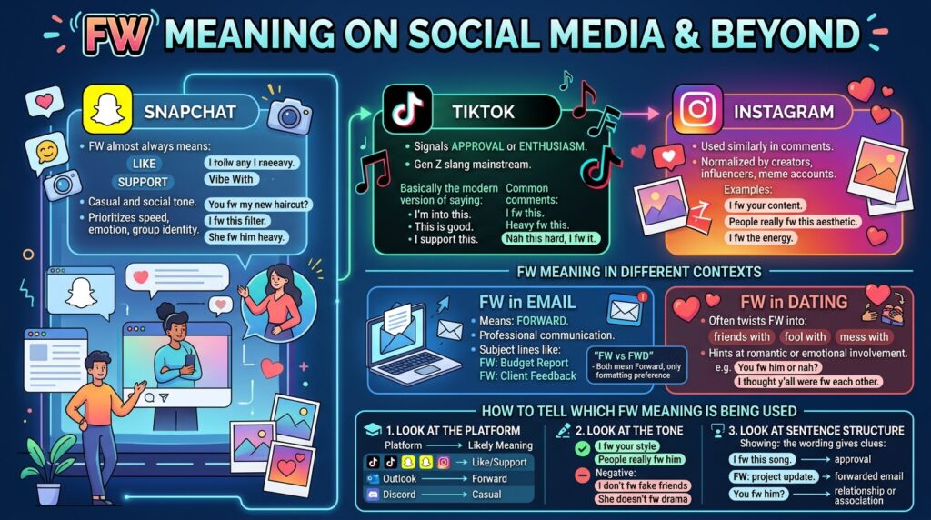 FW Meaning on Snapchat, TikTok, and Instagram