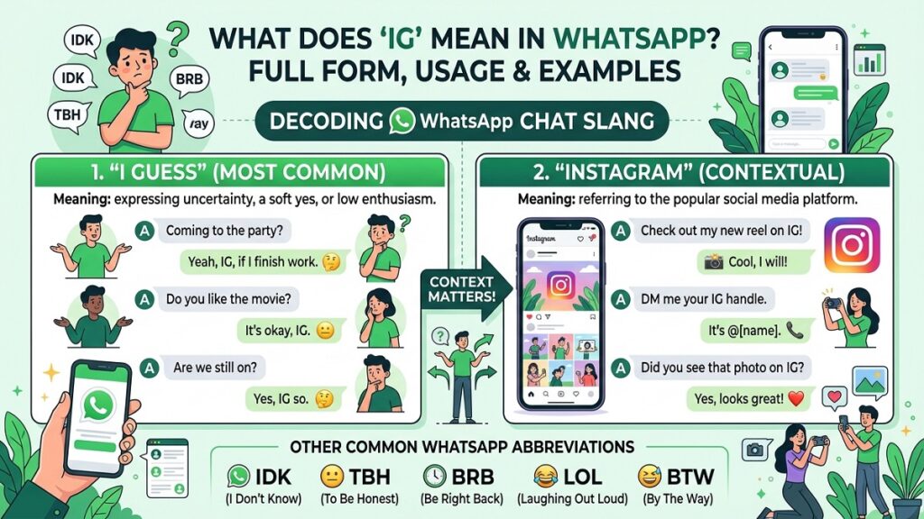 IG Full Form in WhatsApp Meaning, Usage & Examples