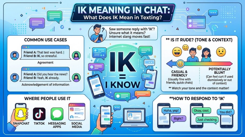 IK Meaning in Chat What Does IK Mean in Texting