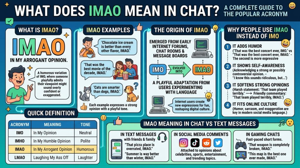 IMAO Meaning in Chat Understanding This Popular Texting Acronym 1