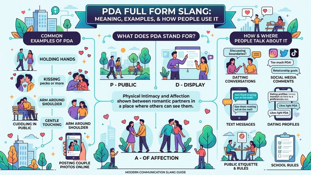 PDA Full Form Slang Meaning, Examples, and How People Use It