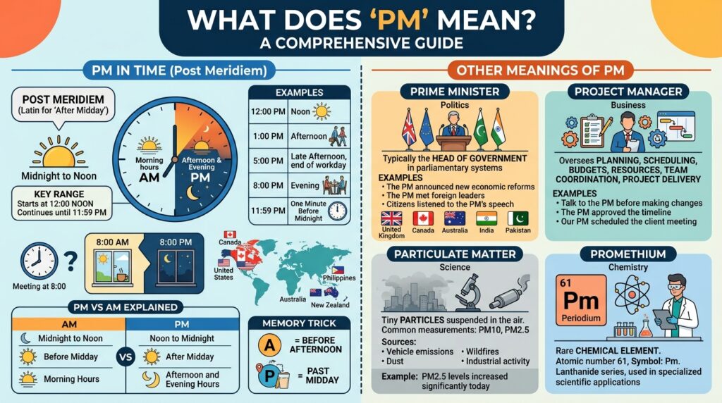 What Does PM Mean in Time?