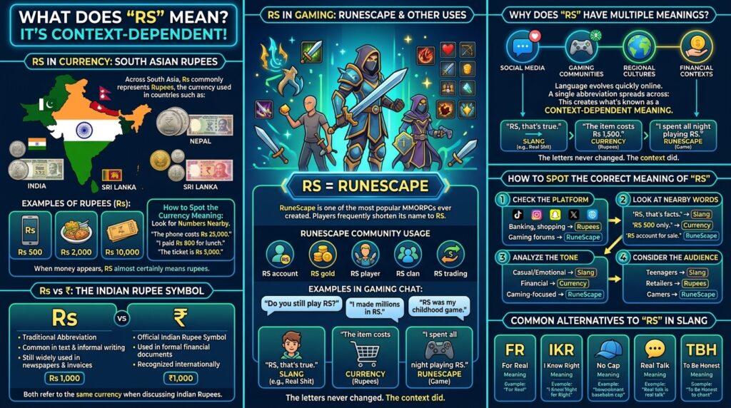 RS Meaning in Currency (Rupees)