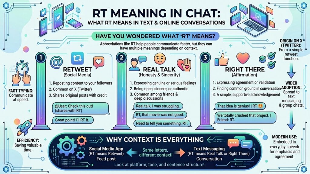 RT Meaning in Chat What RT Means in Text, and Online Conversations