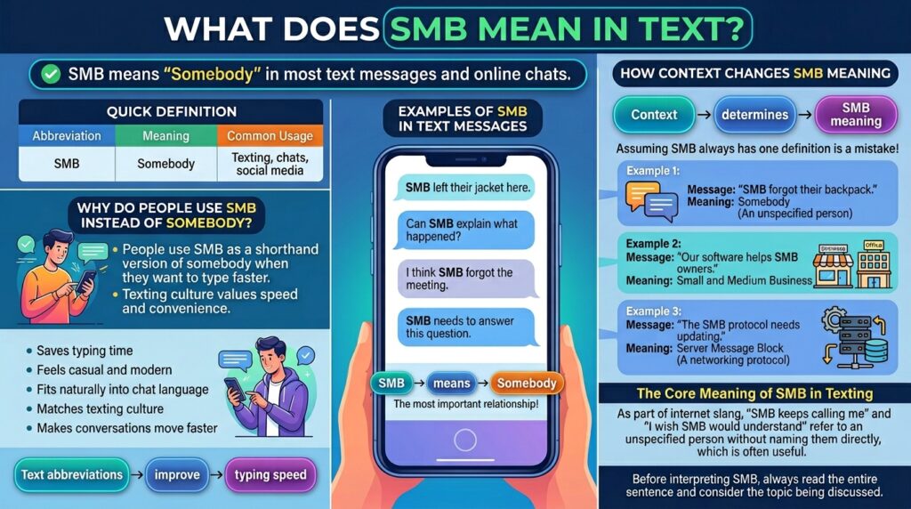 SMB Meaning in Text What Does SMB Mean in Messages, and Online Chats 1