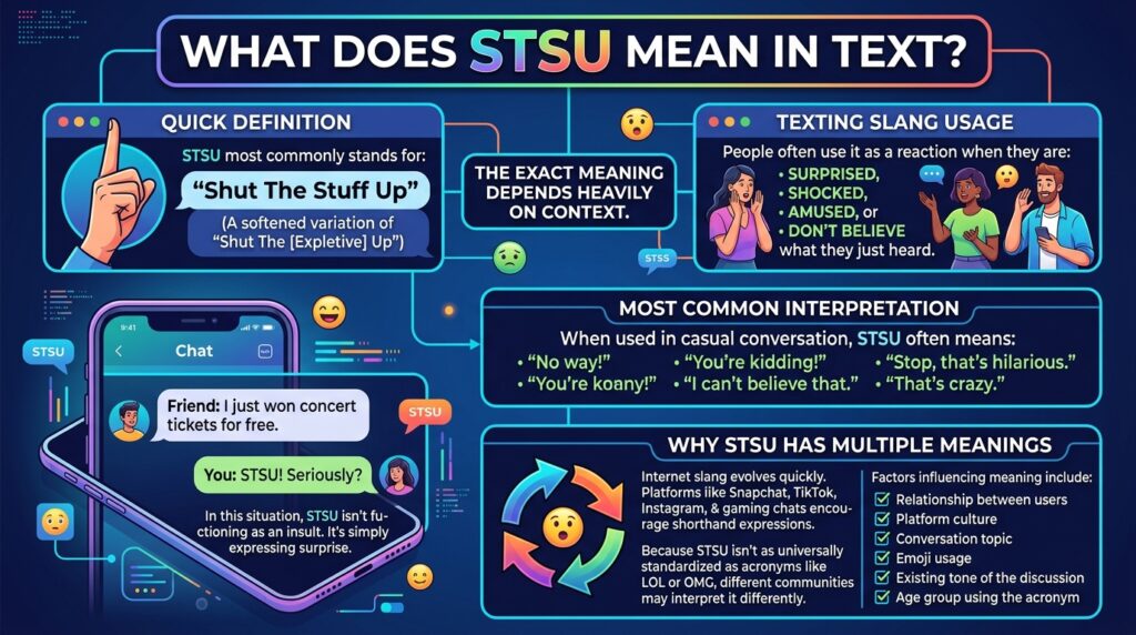 What Does STSU Meaning in Text?