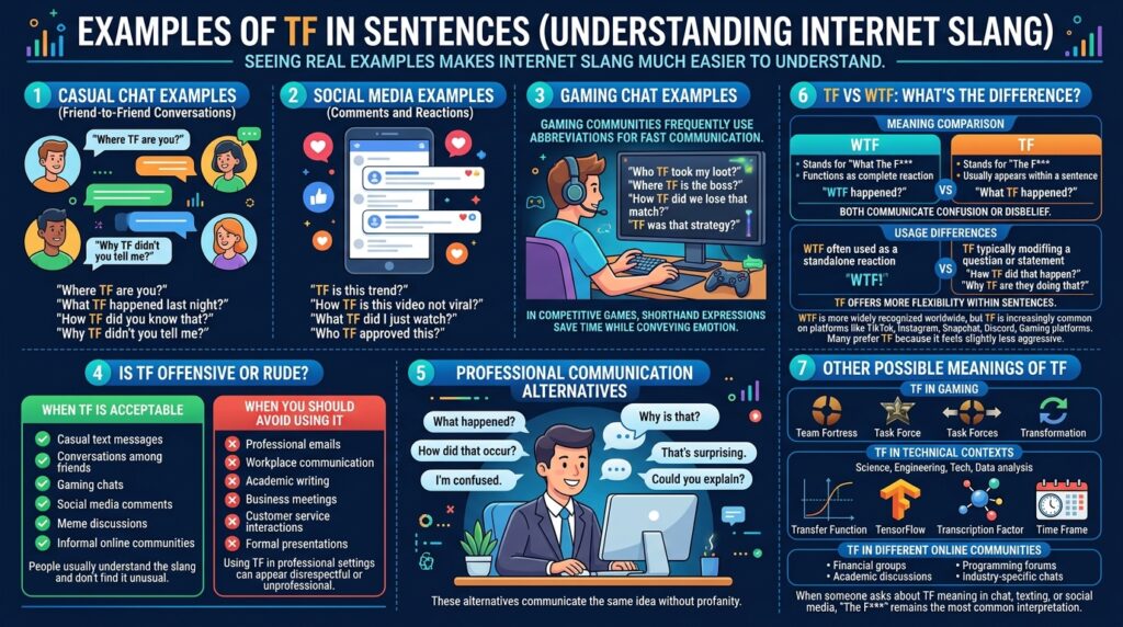 Examples of TF in Sentences