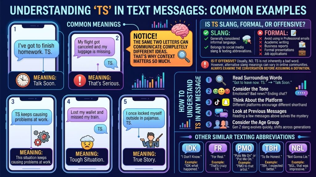 Common Examples of TS in Text Messages