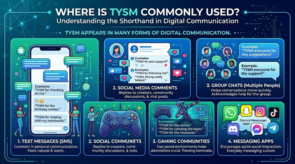 Where Is TYSM Commonly Used?