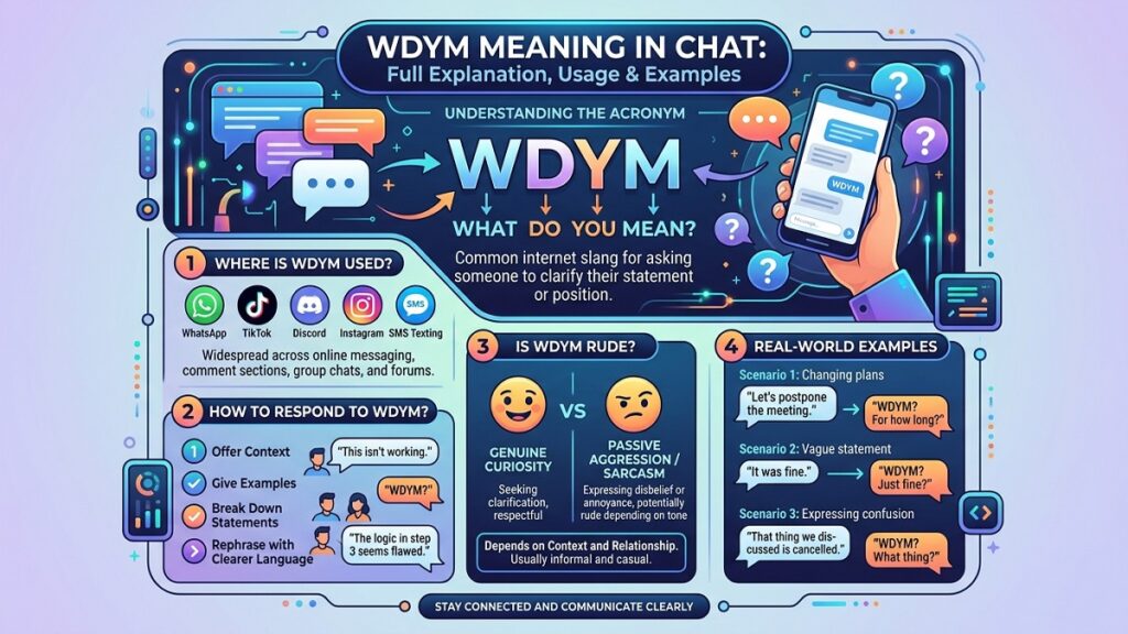 WDYM Meaning in Chat Full Explanation, Usage & Examples