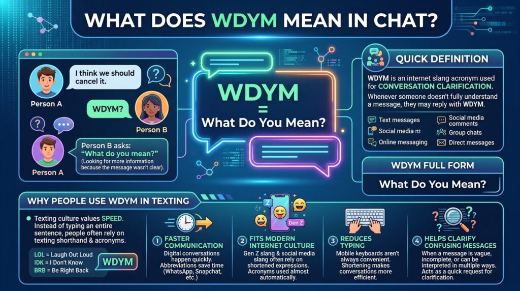 What Does WDYM Mean in Chat?