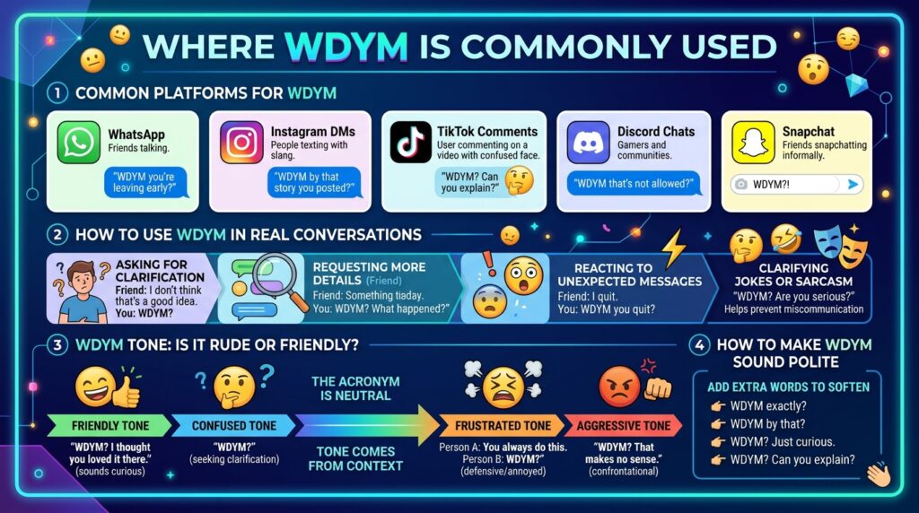 Where WDYM Is Commonly Used