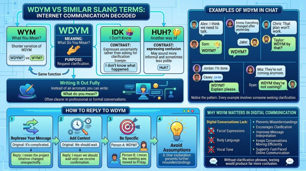 WDYM vs Similar Slang Terms