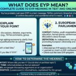 What Does EYP Mean Complete Guide to EYP Meaning in Text and Online
