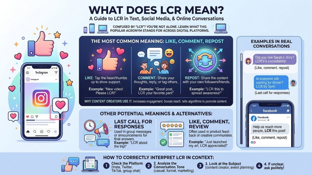 What Does LCR Mean LCR Meaning in Text, Social Media, and Online Conversations