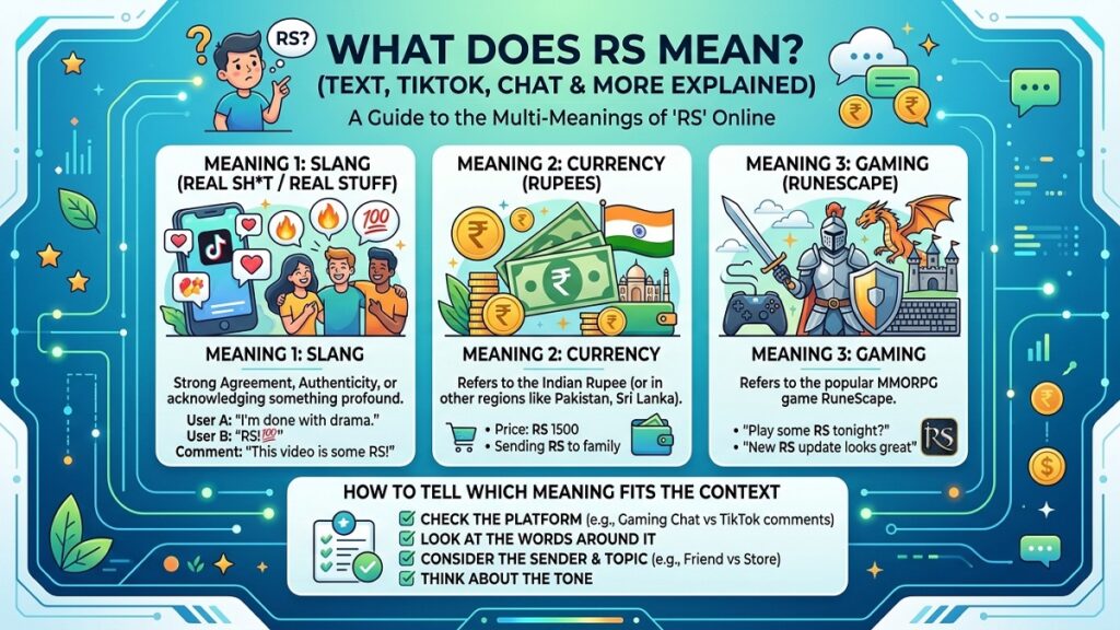 What Does RS Mean (Text, TikTok, Chat & More Explained)