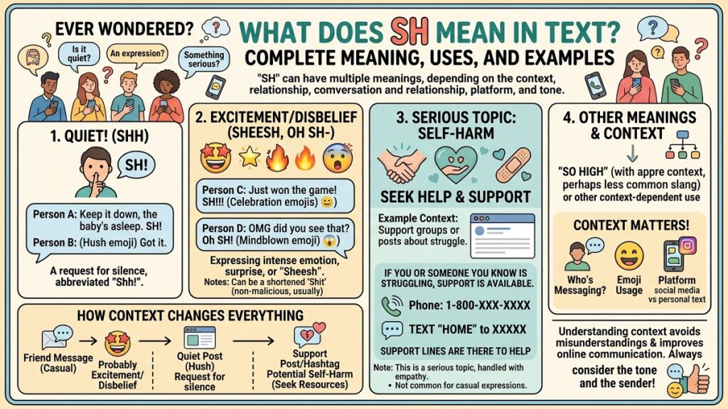 What Does SH Mean in Text Complete Meaning, Uses, and Examples