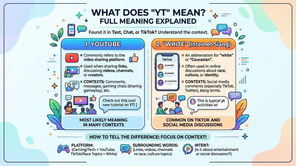 What Does YT Mean (Full Meaning Explained in Text, Chat & TikTok)