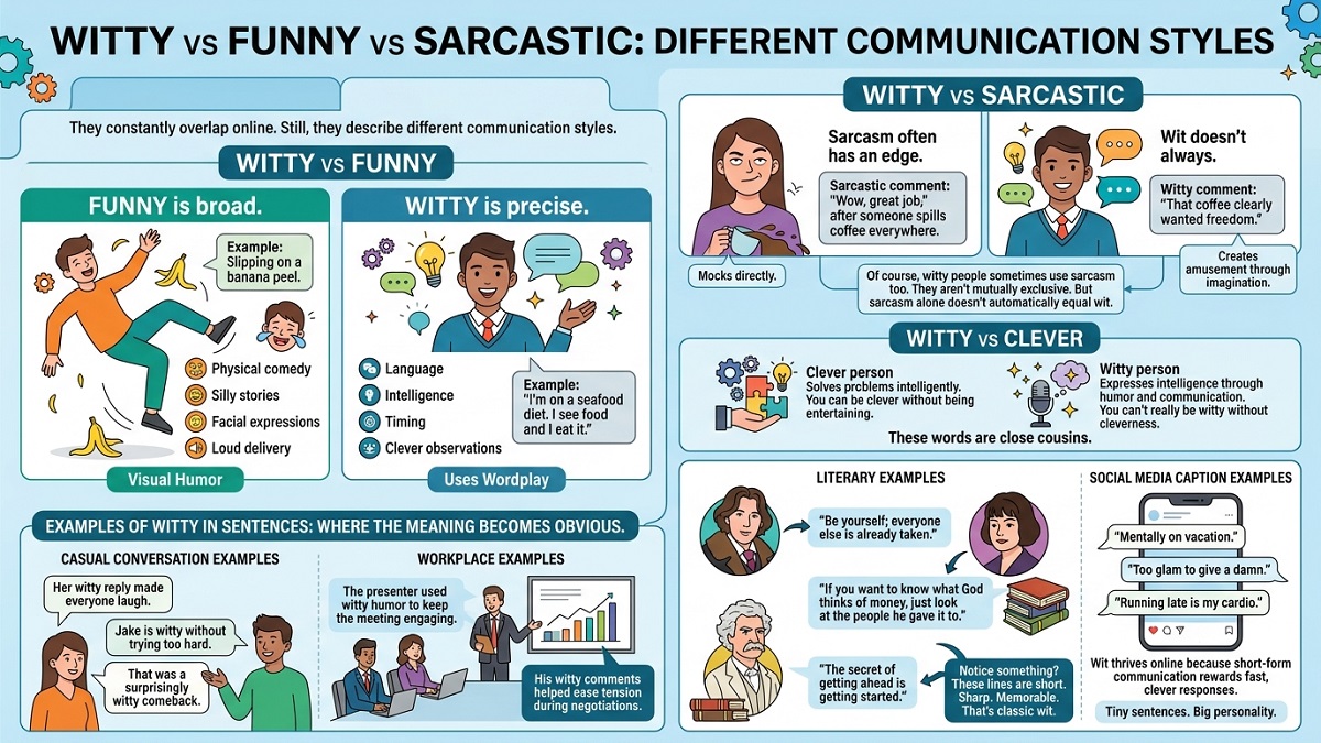 Witty Meaning: Definition, Examples, Synonyms & How to Use It - Witty ...