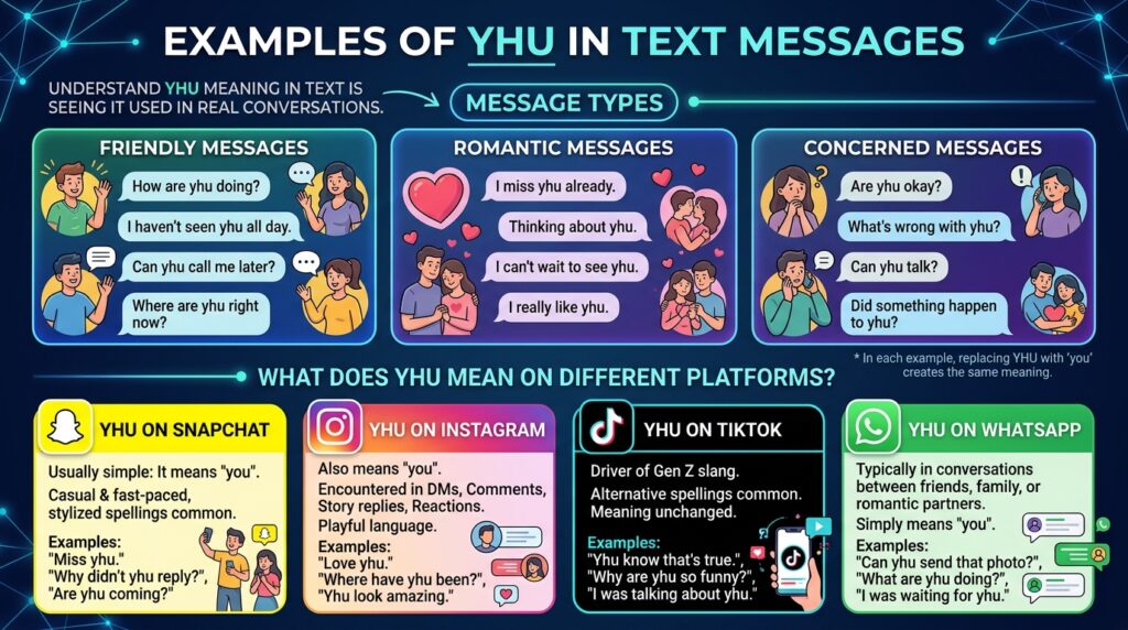 Examples of YHU in Text Messages