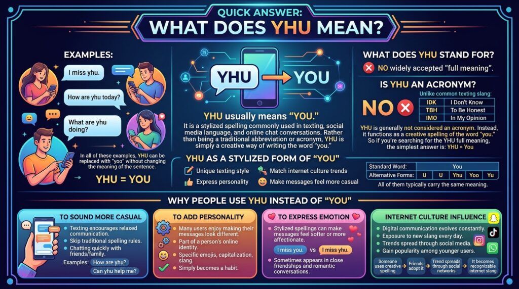 Quick Answer: What Does YHU Mean?