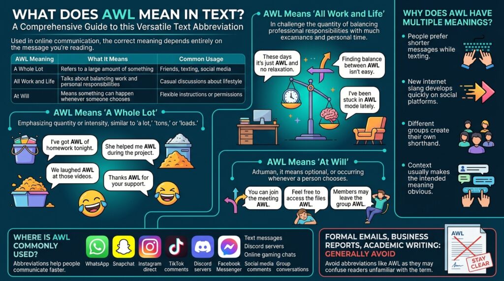 What Does AWL Mean in Text Complete Meaning, Examples, and How to Use It 1