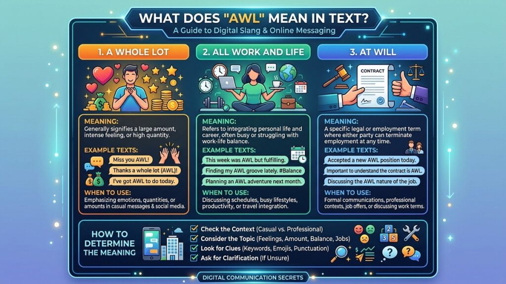 What Does AWL Mean in Text Complete Meaning, Examples, and How to Use It