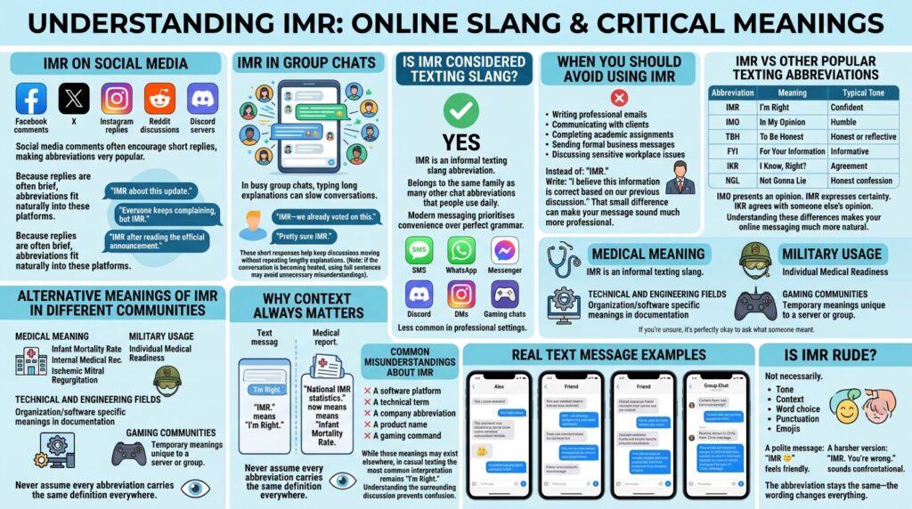 What Does IMR Mean in Text Complete Meaning, Uses, & Examples 2