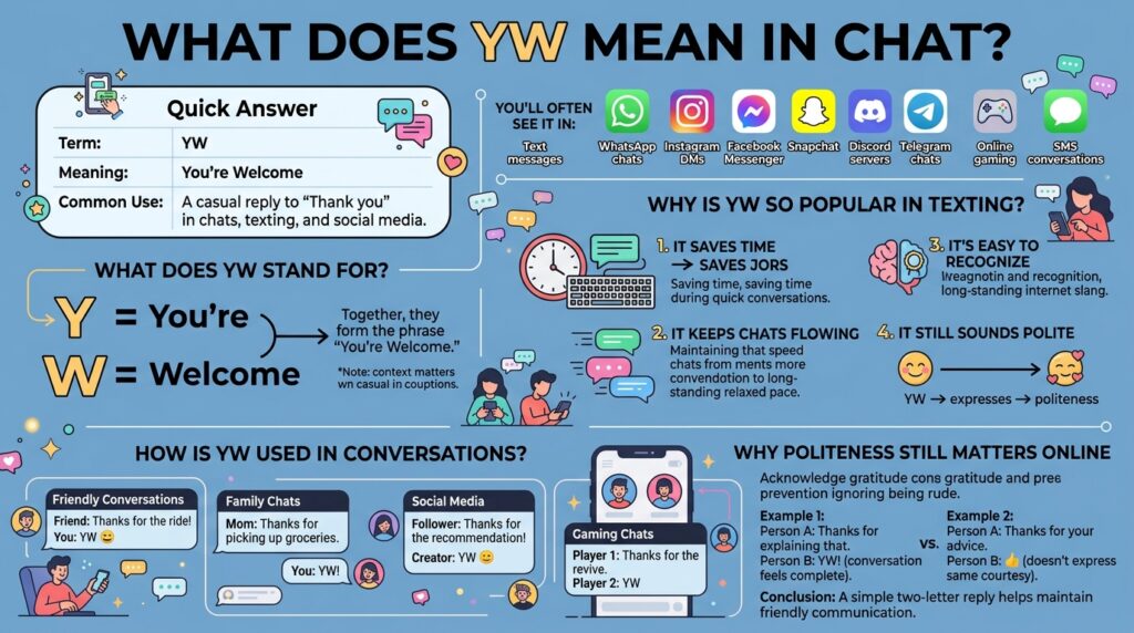 YW Meaning in Chat: What Does YW Stand for in Text, and Online Conversations?