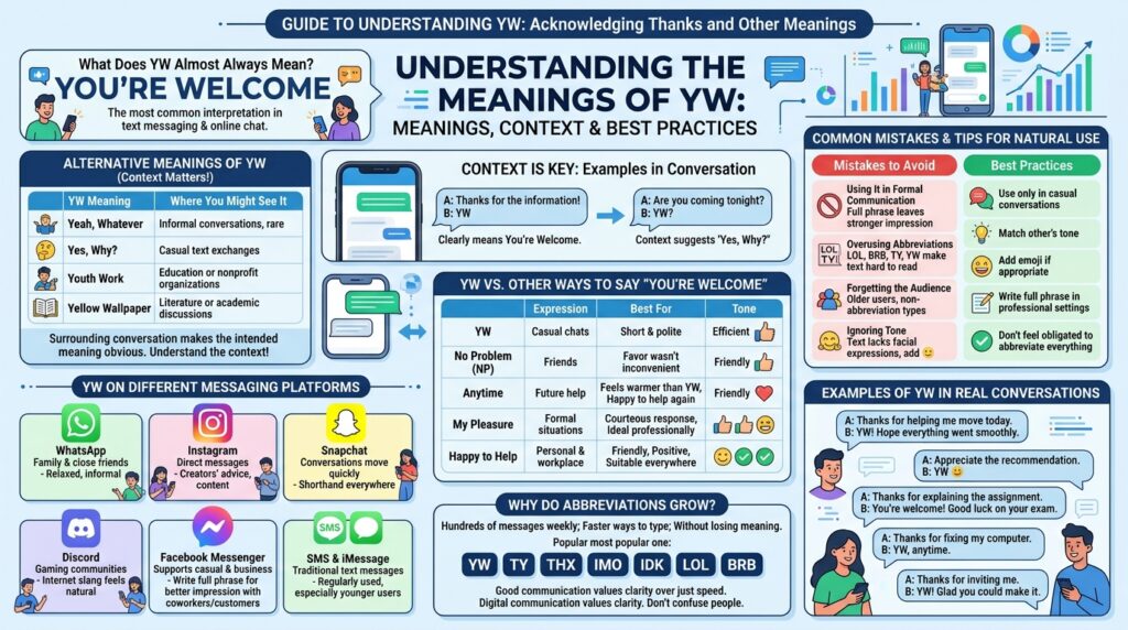 Alternative Meanings of YW
