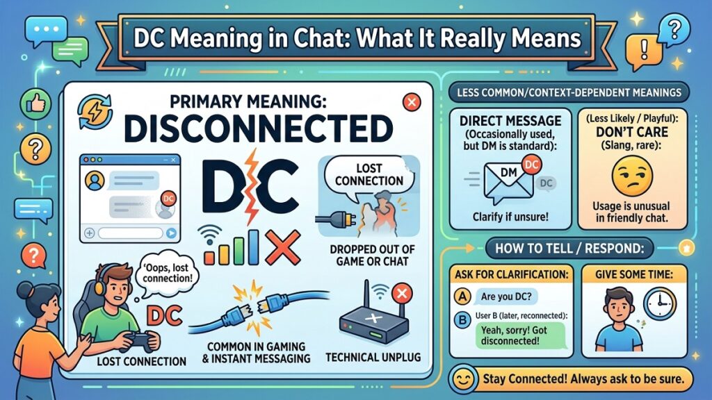 DC Meaning in Chat What It Really Means