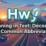 Hwy Meaning in Text Decoding the Common Abbreviation