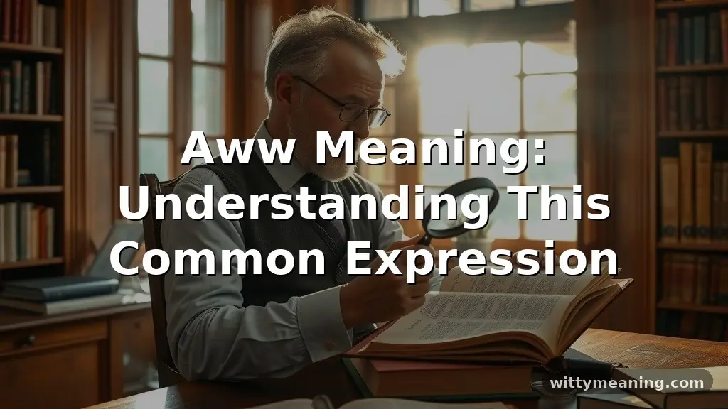 aww meaning
