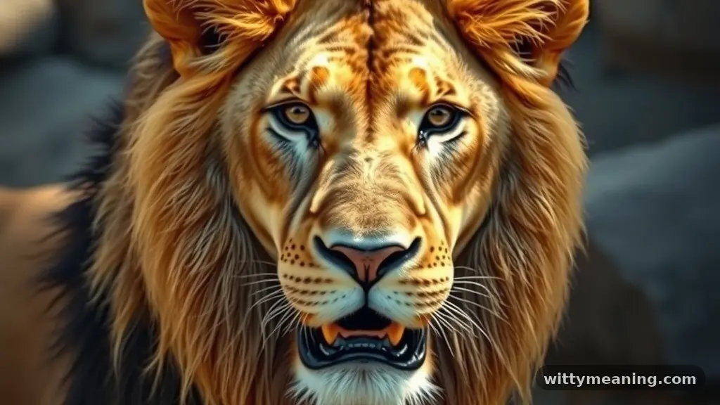 Cross-Cultural Interpretations of the Lion - what does saja mean