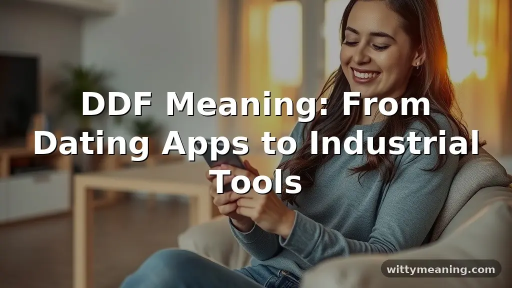 ddf meaning
