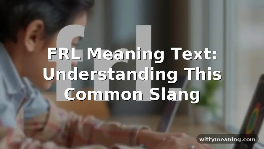 frl meaning text