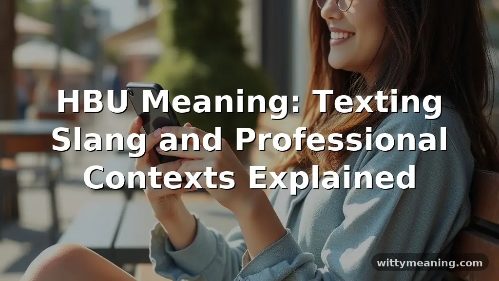 hbu meaning