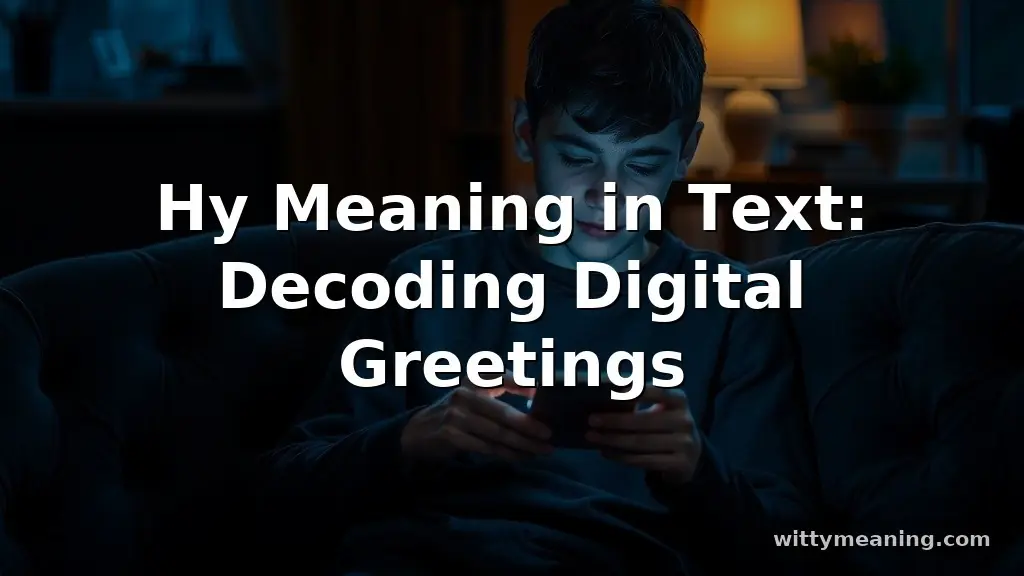 hy meaning in text