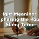 ight meaning