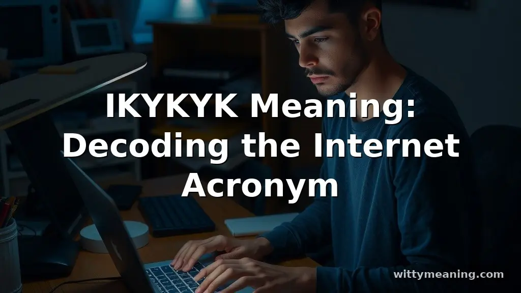 ikykyk meaning