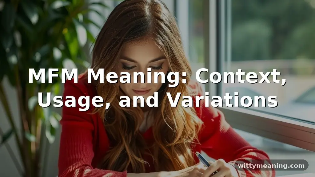 mfm meaning