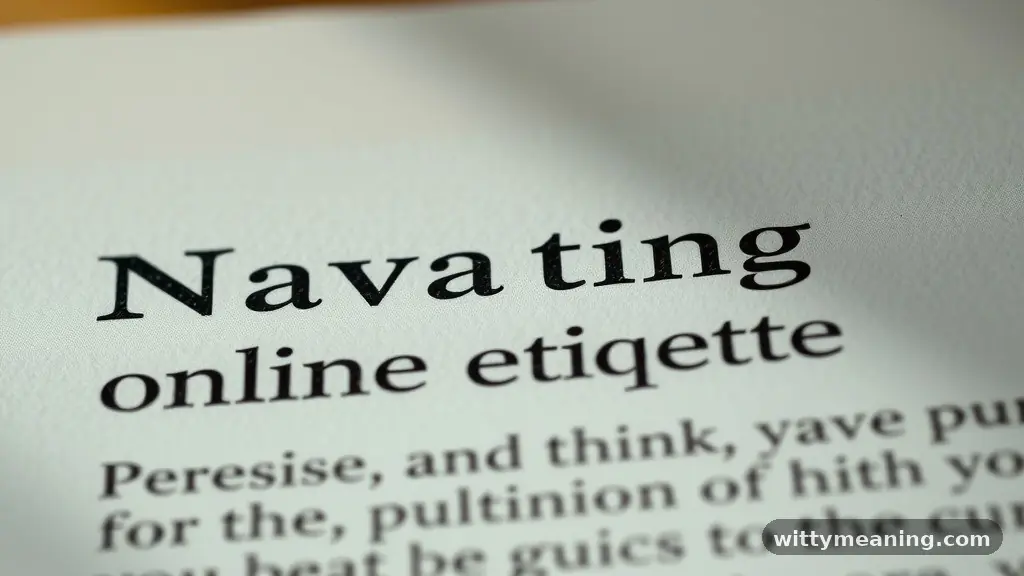 Navigating Online Etiquette - mfm meaning