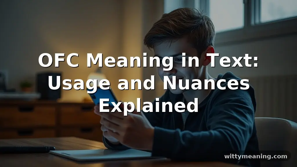 ofc meaning in text