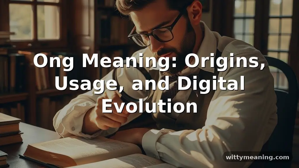 ong meaning