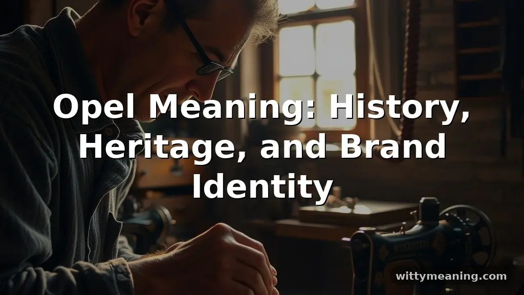 opel meaning