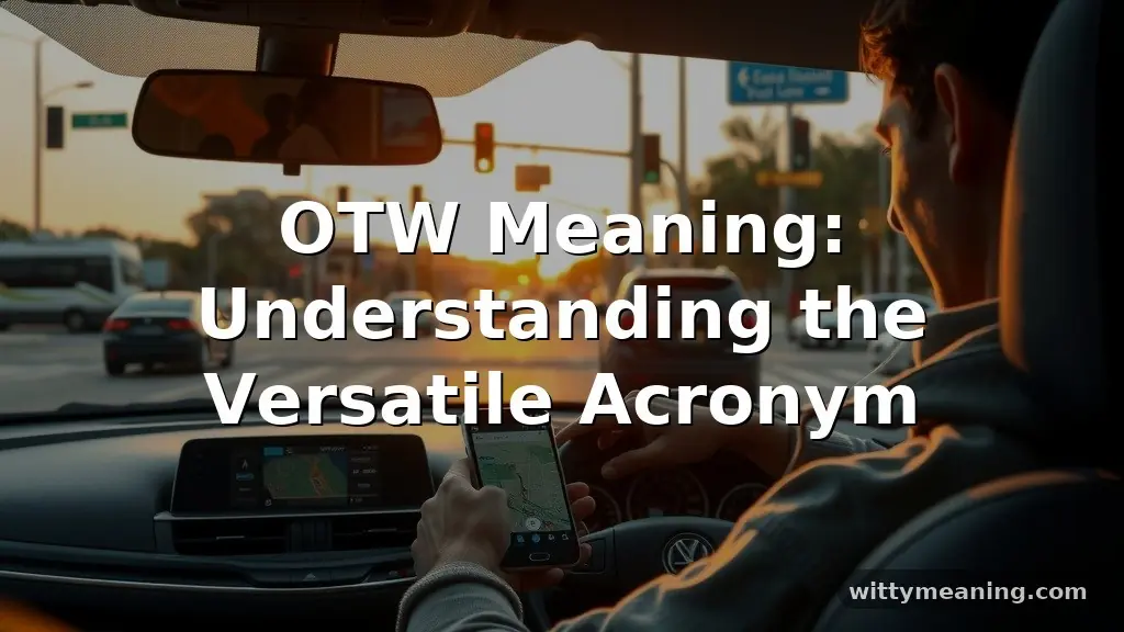 otw meaning